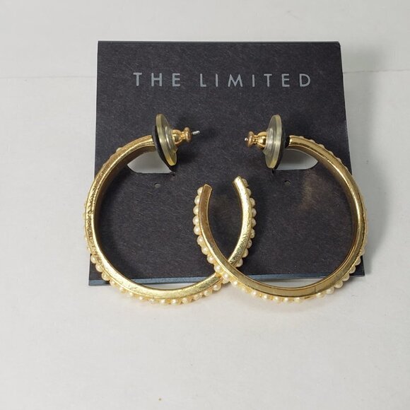 Stylish Polished Gold tone Open Hoop Earrings - Size 1.5-inch - Women's Fashion - Picture 6 of 8